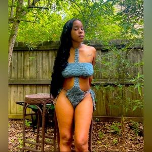 Handmade Crochet Bathing Suit 1-3 Piece Set Jesus Piece. Machine Washable